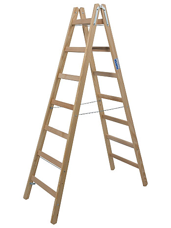 KRAUSE STABILO drabina drewniana dwustronna ze szczeblami 2x7
